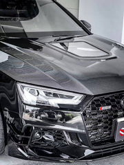Audi RS4 S4 A4 (all models) B9 / B9.5 2017-ON with Aftermarket Parts - Hood Carbon Fiber from Karbel Carbon