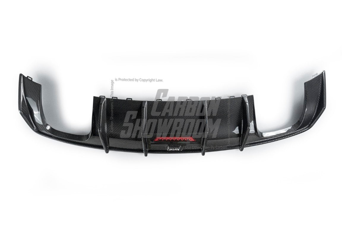 Audi S3 A3 (with S bumper) 8V 2014 2015 2016 With Aftermarket Parts - Rear Diffuser Pre-preg Carbon Fiber from Karbel Carbon