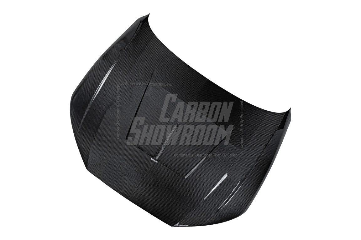 Audi RS4 S4 A4 (all models) B9 / B9.5 2017-ON with Aftermarket Parts - Hood Pre-preg Carbon Fiber from Karbel Carbon