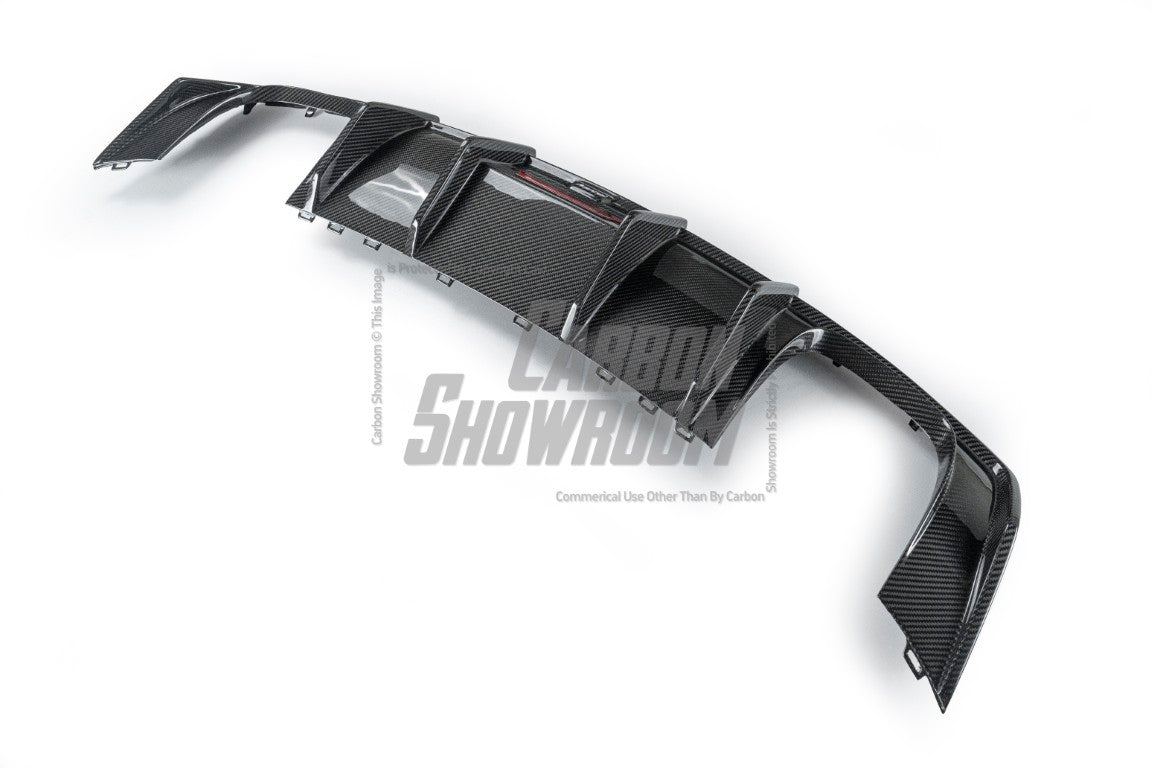 Audi S3 A3 (with S bumper) 8V 2014 2015 2016 With Aftermarket Parts - Rear Diffuser Pre-preg Carbon Fiber from Karbel Carbon