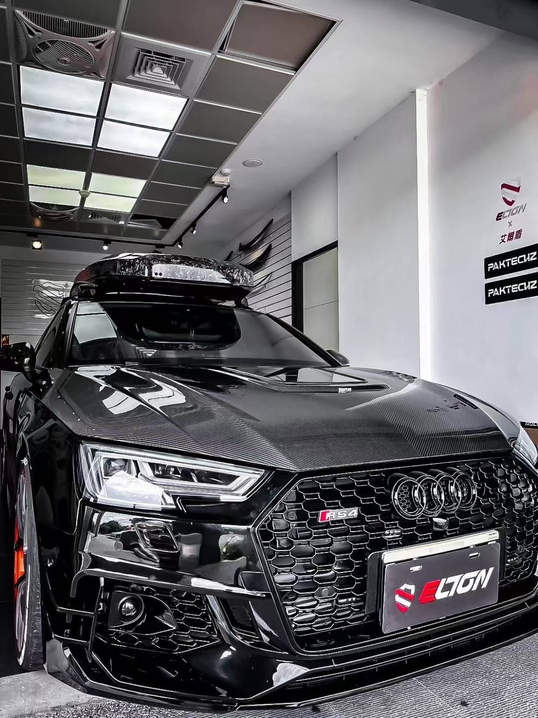 Audi RS4 S4 A4 (all models) B9 / B9.5 2017-ON with Aftermarket Parts - Hood Carbon Fiber from Karbel Carbon