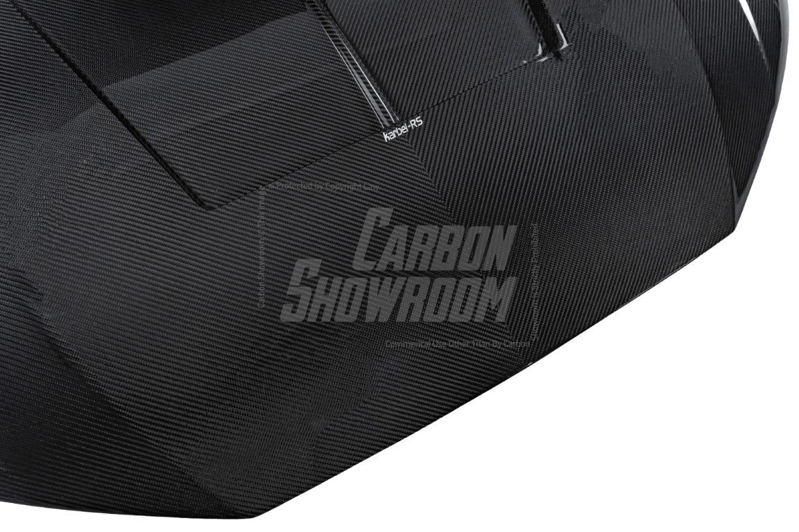 Audi RS4 S4 A4 (all models) B9 / B9.5 2017-ON with Aftermarket Parts - Hood Pre-preg Carbon Fiber from Karbel Carbon