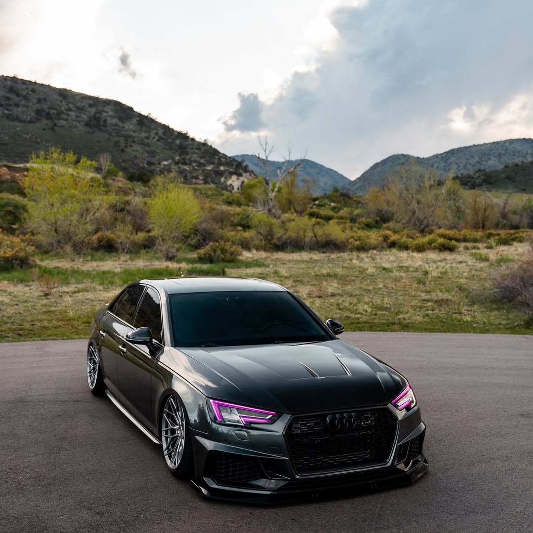 Audi RS4 S4 A4 (all models) B9 / B9.5 2017-ON with Aftermarket Parts - Hood Pre-preg Carbon Fiber from Karbel Carbon
