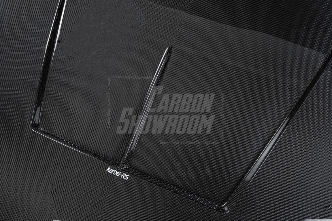 Audi RS4 S4 A4 (all models) B9 / B9.5 2017-ON with Aftermarket Parts - Hood Pre-preg Carbon Fiber from Karbel Carbon