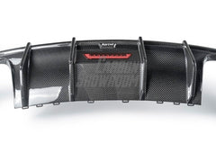 Audi S3 A3 (with S bumper) 8V 2014 2015 2016 With Aftermarket Parts - Rear Diffuser Pre-preg Carbon Fiber from Karbel Carbon