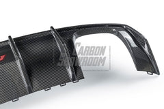 Audi S3 A3 (with S bumper) 8V 2014 2015 2016 With Aftermarket Parts - Rear Diffuser Pre-preg Carbon Fiber from Karbel Carbon