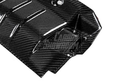Audi RS4 B9.5 2020 2021 2022 2023 2024 & RS5 B9.5 2020 2021 2022 2023 2024 with Aftermarket Parts - Radiator Cooling Plate Pre-preg Carbon Fiber from Karbel Carbon