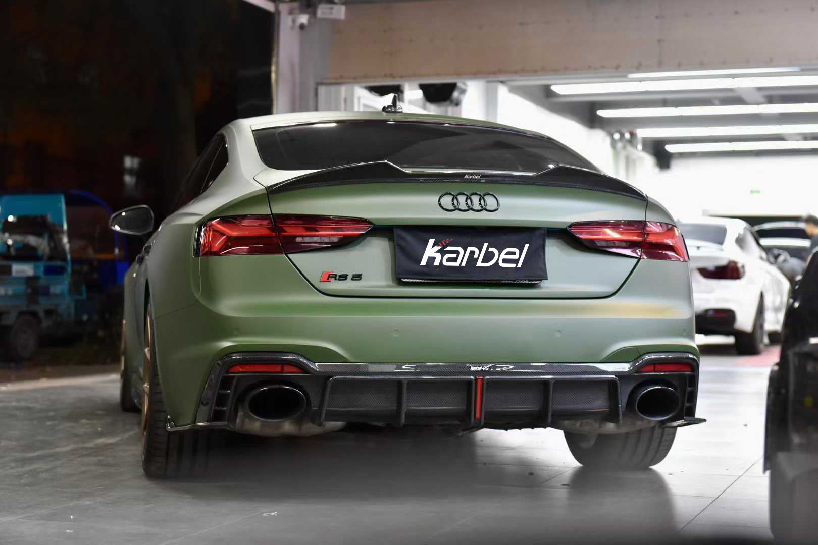 Karbel Carbon Dry Carbon Fiber Rear Diffuser For Audi RS5 B9.5 2020-2025
