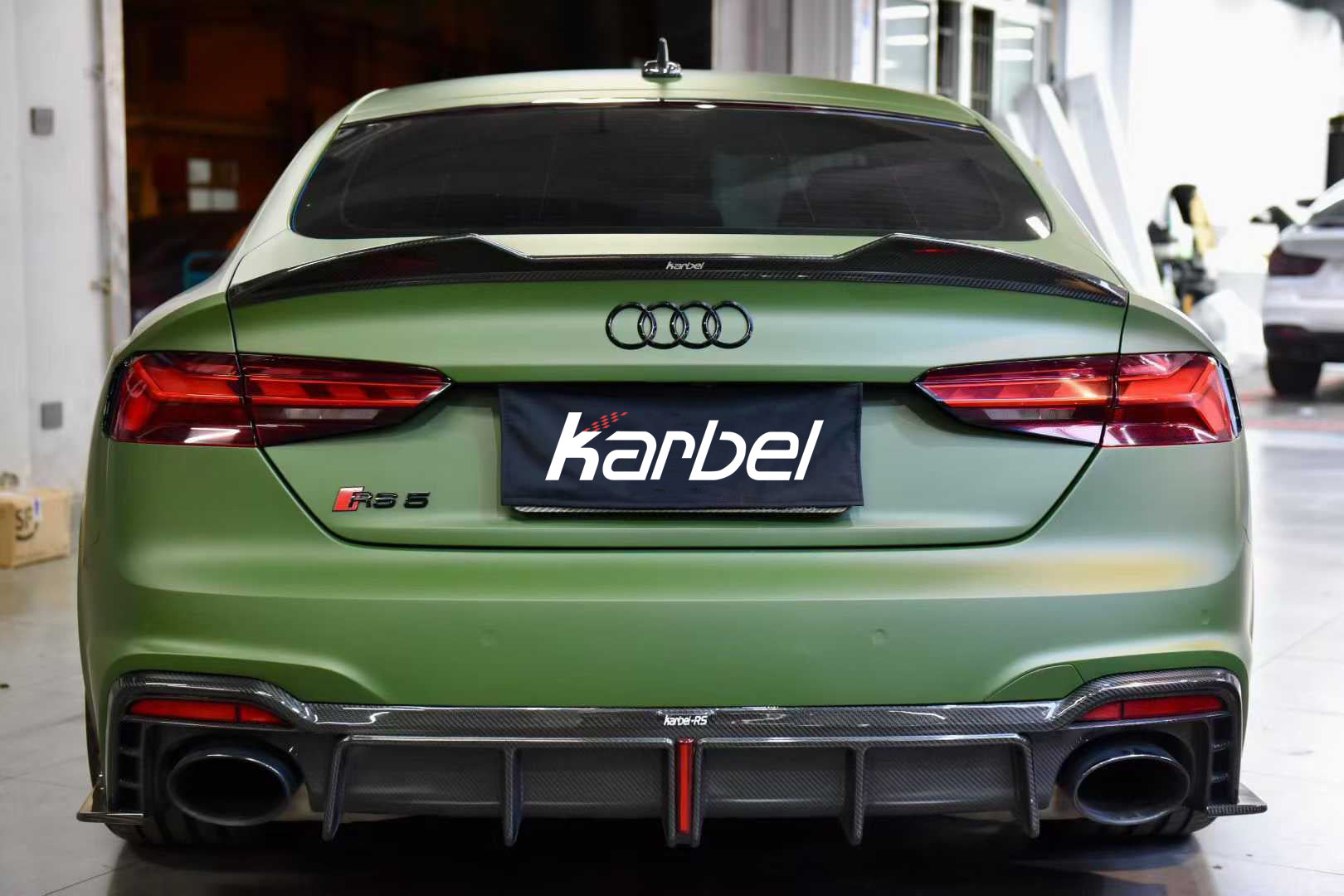 Karbel Carbon Dry Carbon Fiber Rear Diffuser For Audi RS5 B9.5 2020-2025