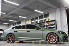 Audi RS5 B9.5 2020 2021 2022 2023 2024 2025 with Aftermarket Parts - Side Skirt Overlay Trim Dry Pre-preg Carbon Fiber from Karbel Carbon