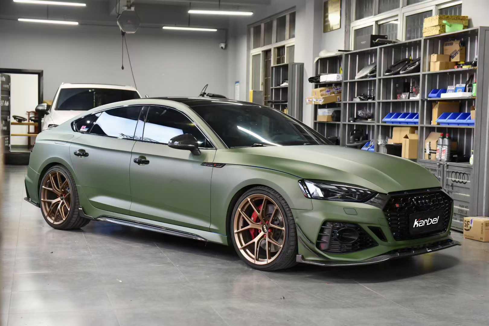 Audi RS5 S5 A5 B9 B9.5 2017 2018 2019 2020 2021 2022 2023 2024 Early 2025 with Aftermarket Parts - Eyebrows Eyelids Pre-preg Carbon Fiber from Karbel Carbon