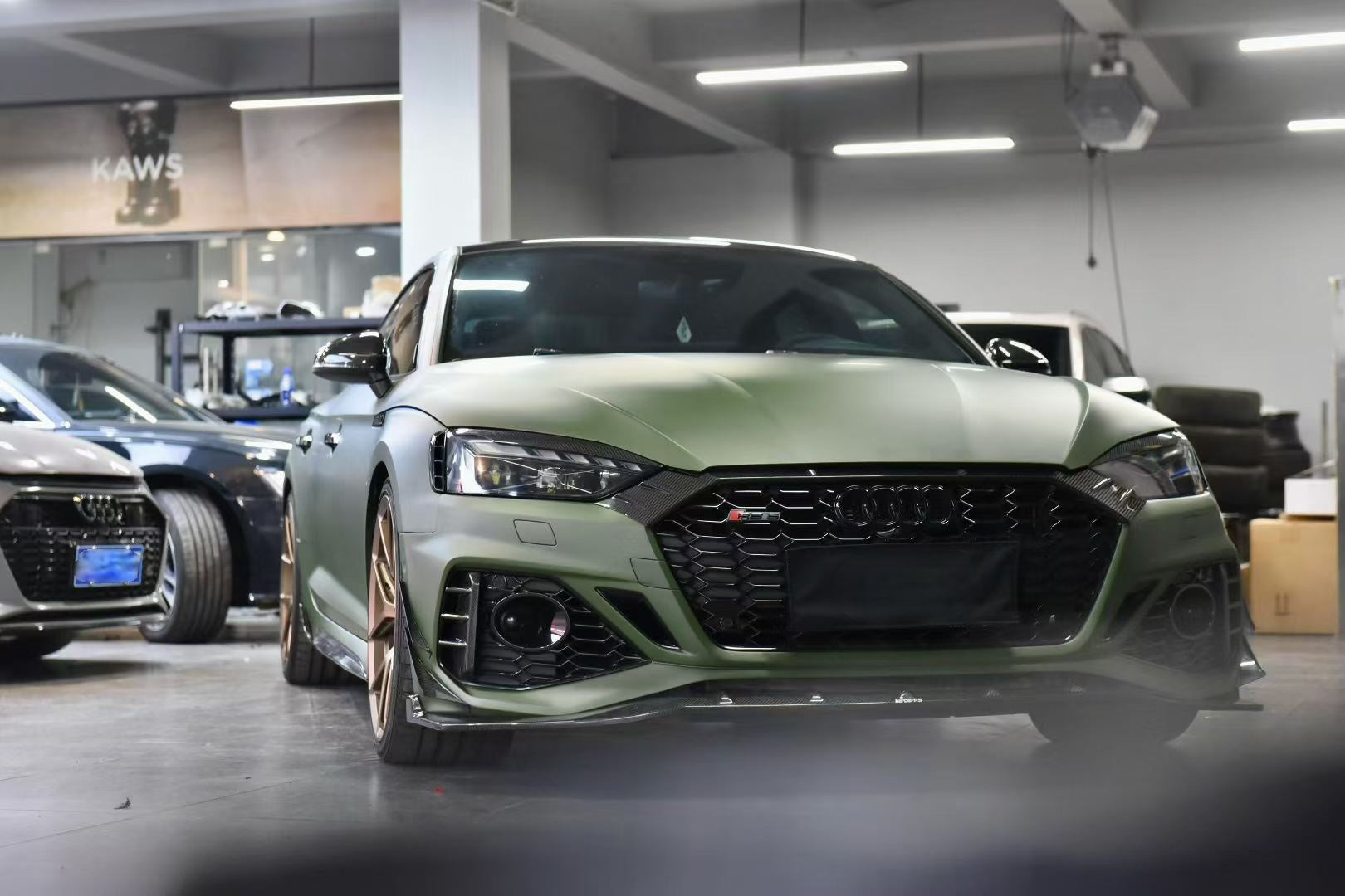 Karbel Carbon Dry Carbon Fiber Front Lip For Audi RS5 B9.5
