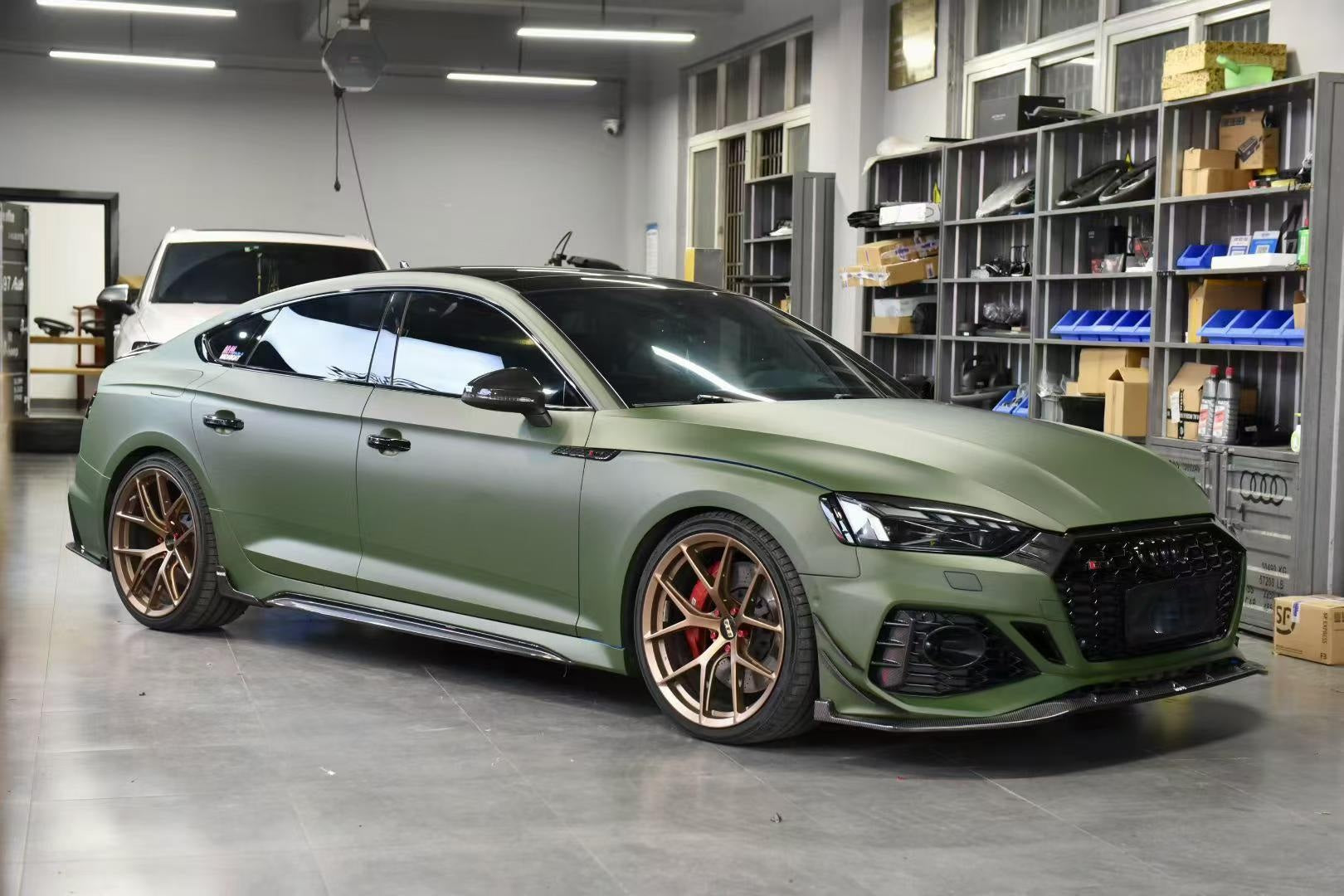 Karbel Carbon Dry Carbon Fiber Front Lip For Audi RS5 B9.5