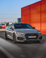 Audi RS5 B9 2018 2019 2020 with Aftermarket Parts - Front Lip Pre-preg Carbon Fiber from Karbel Carbon
