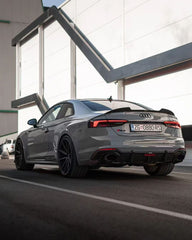 Audi RS5 B9 2018 2019 2020 with Aftermarket Parts - Rear Diffuser Pre-preg Carbon Fiber from Karbel Carbon
