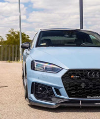 Audi RS5 B9 2018 2019 2020 with Aftermarket Parts - Front Lip Pre-preg Carbon Fiber from Karbel Carbon