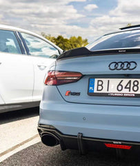 Audi RS5 S5 A5 B9 / B9.5 2017 2018 2019 2020 2021 2022 2023 2024 2025 with Aftermarket Parts - Rear Lip Spoiler Pre-preg Carbon Fiber from Karbel Carbon
