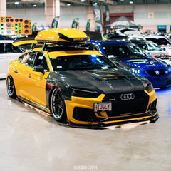 Audi RS5 S5 A5 B9 2017 2018 2019 with Aftermarket Parts - Side Skirts Pre-preg Carbon Fiber from Karbel Carbon