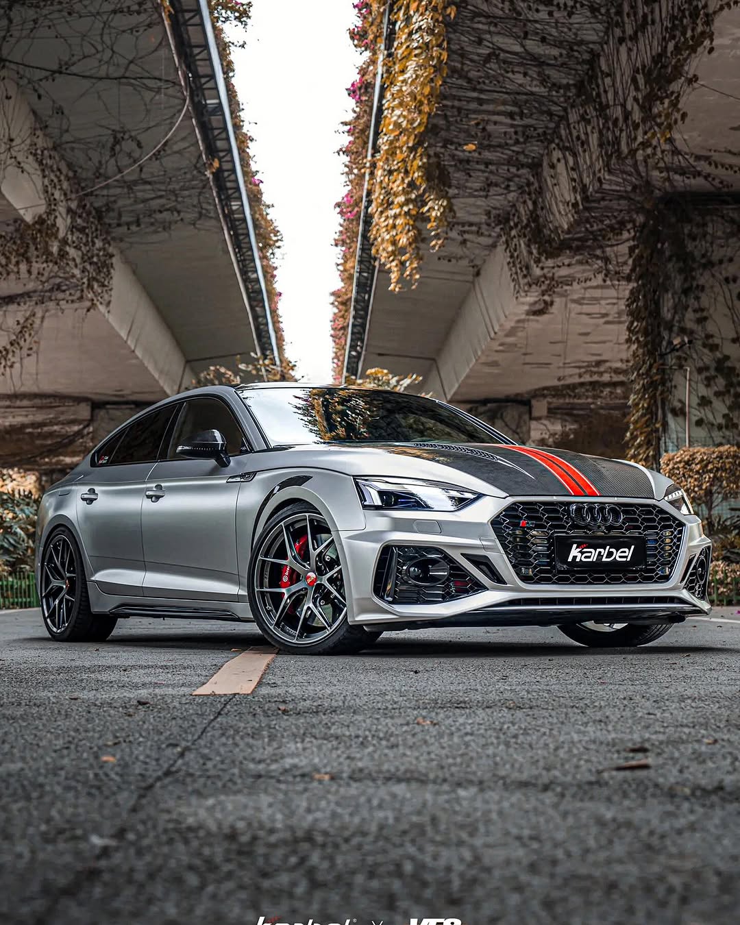 Audi RS5 S5 A5 B9 B9.5 2017-ON with Aftermarket Parts - Hood Pre-preg Carbon Fiber from Karbel Carbon