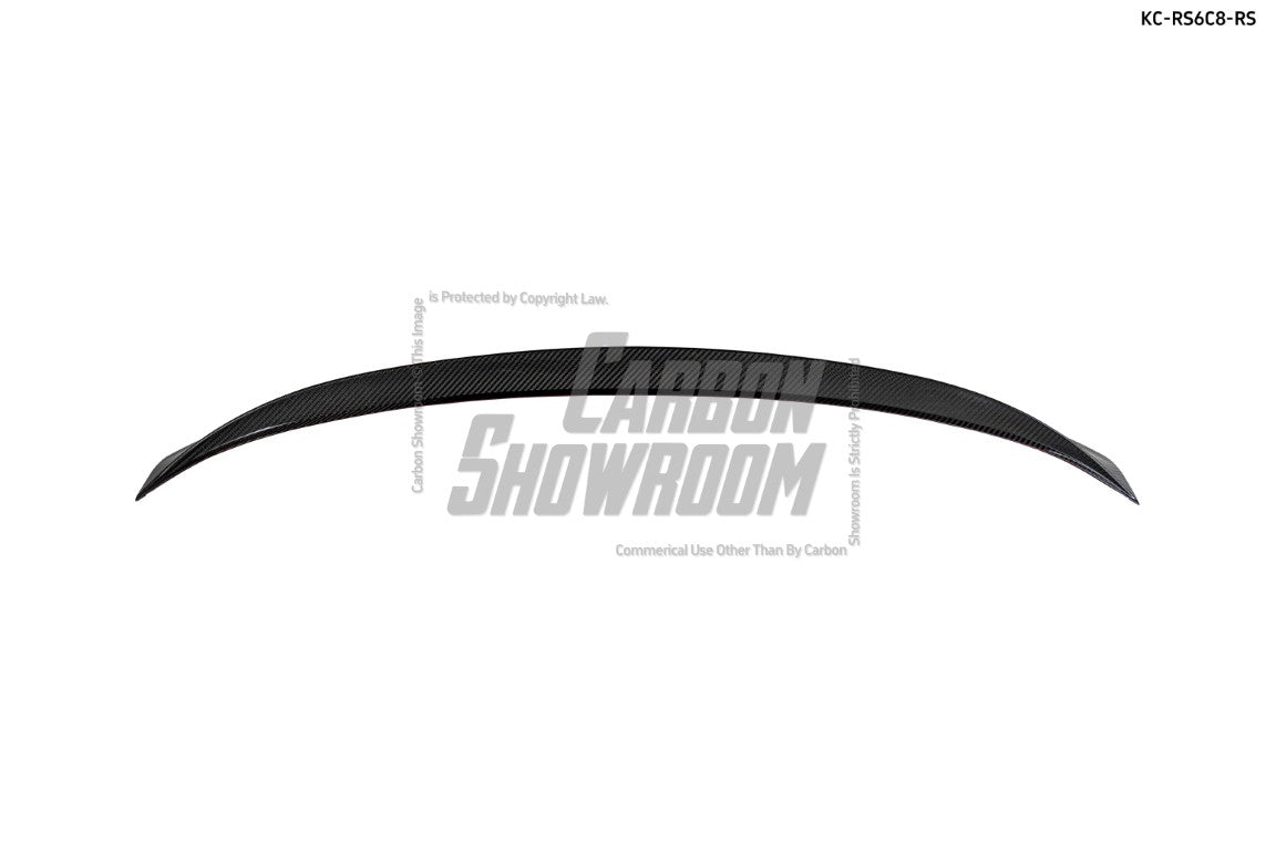 Audi RS6 C8 2020-ON with Aftermarket Parts - Rear Trunk Spoiler Pre-preg Carbon Fiber from Karbel Carbon