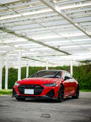 Audi RS6 C8 2020-ON & RS7 C8 2020-ON With Aftermarket Parts - Side Skirts Pre-preg Carbon Fiber from Karbel Carbon
