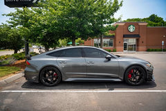 Audi RS6 C8 2020-ON & RS7 C8 2020-ON with Aftermarket Parts - Front Lip Pre-preg Carbon Fiber from Karbel Carbon