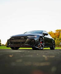 Audi RS6 C8 2020-ON & RS7 C8 2020-ON with Aftermarket Parts - Front Lip Pre-preg Carbon Fiber from Karbel Carbon