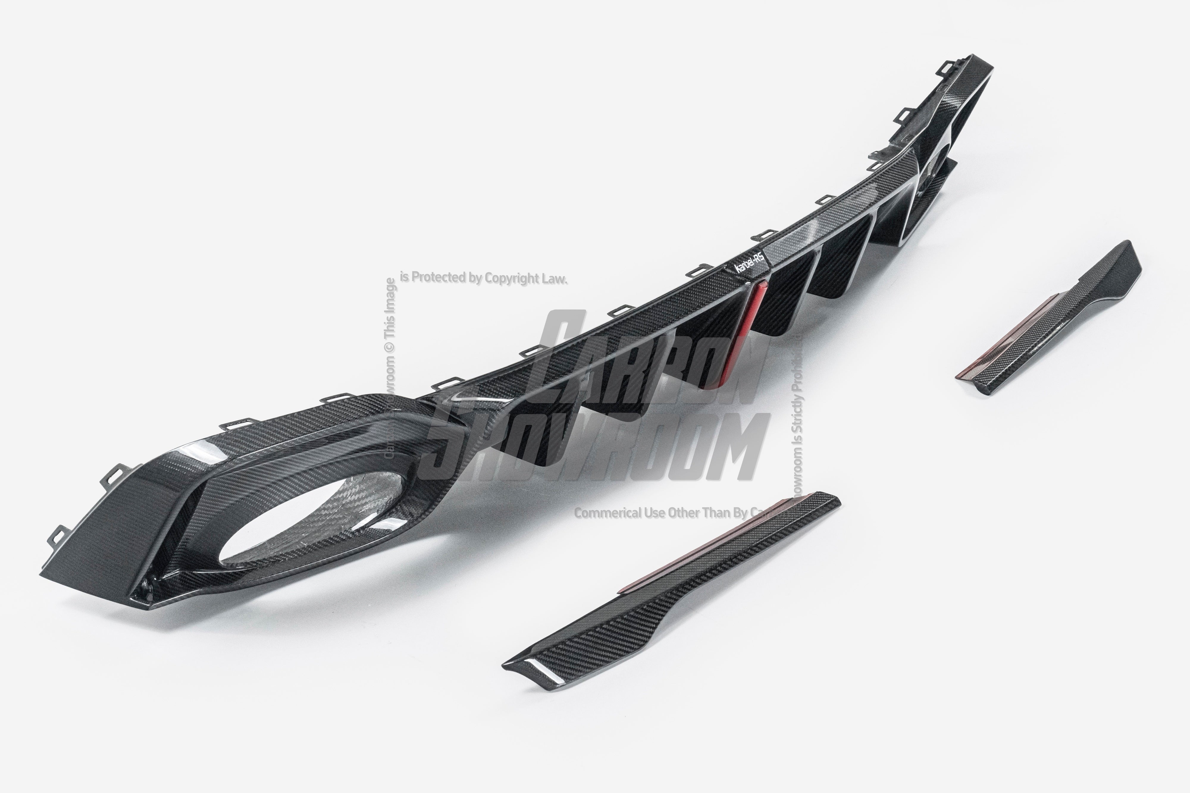 Audi RS6 C8 2020-ON & RS7 C8 2020-ON With Aftermarket Parts - Rear Diffuser & Canards Pre-preg Carbon Fiber from Karbel Carbon