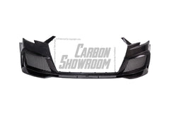 Audi S3 A3 8V.5 2017 2018 2019 2020 with Aftermarket Parts - Front Bumper Pre-preg Carbon Fiber from Karbel Carbon