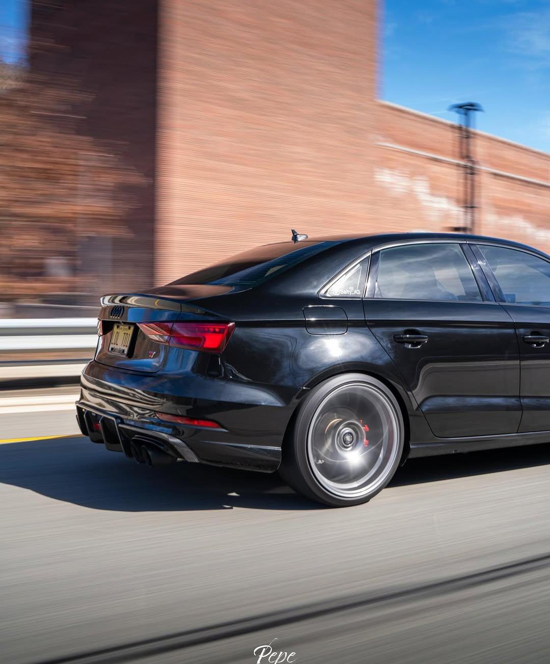 Audi A3 (fits Base model only) 8V 2014 2015 2016 With Aftermarket Parts - Rear Diffuser Pre-preg Carbon Fiber from Karbel Carbon