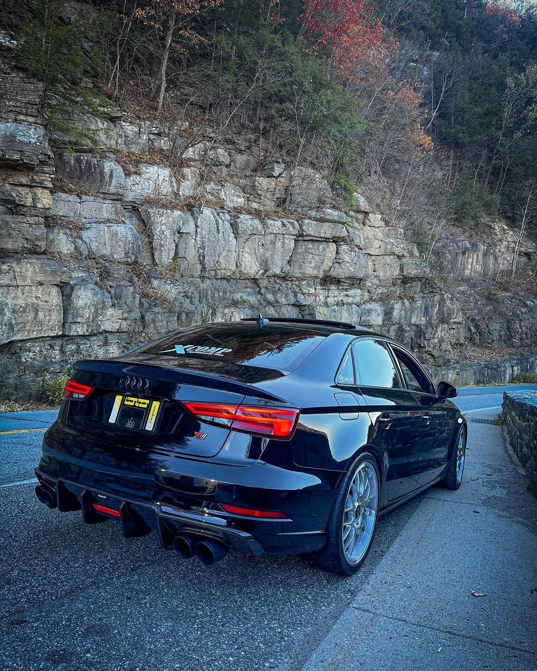 Audi A3 (fits Base model only) 8V 2014 2015 2016 With Aftermarket Parts - Rear Diffuser Pre-preg Carbon Fiber from Karbel Carbon