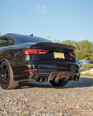 Audi A3 (fits Base model only) 8V 2014 2015 2016 With Aftermarket Parts - Rear Diffuser Pre-preg Carbon Fiber from Karbel Carbon
