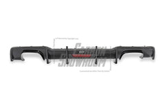Audi S3 A3 (with S-bumper) 8V.5 2017 2018 2019 2020 With Aftermarket Parts - With LED Light Style Rear Diffuser Pre-preg Carbon Fiber from Karbel Carbon