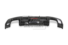 Audi S3 A3 (with S-bumper) 8V.5 2017 2018 2019 2020 With Aftermarket Parts - With LED Light Style Rear Diffuser Pre-preg Carbon Fiber from Karbel Carbon