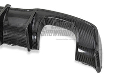 Audi S3 A3 (with S-bumper) 8V.5 2017 2018 2019 2020 With Aftermarket Parts - With LED Light Style Rear Diffuser Pre-preg Carbon Fiber from Karbel Carbon