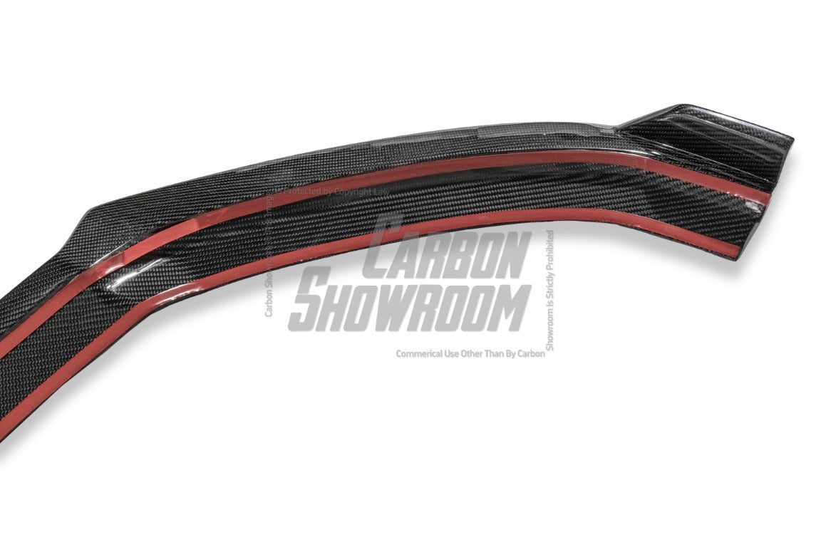 Audi S3 A3 (with S-bumper) 8V.5 2017 2018 2019 2020 with Aftermarket Parts - Front Lip Pre-preg Carbon Fiber from Karbel Carbon