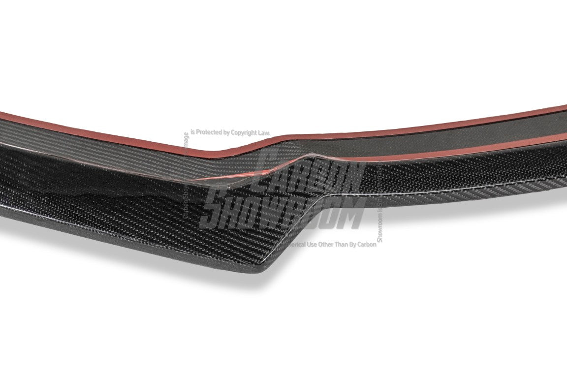 Audi S3 A3 (with S-bumper) 8V.5 2017 2018 2019 2020 with Aftermarket Parts - Front Lip Pre-preg Carbon Fiber from Karbel Carbon