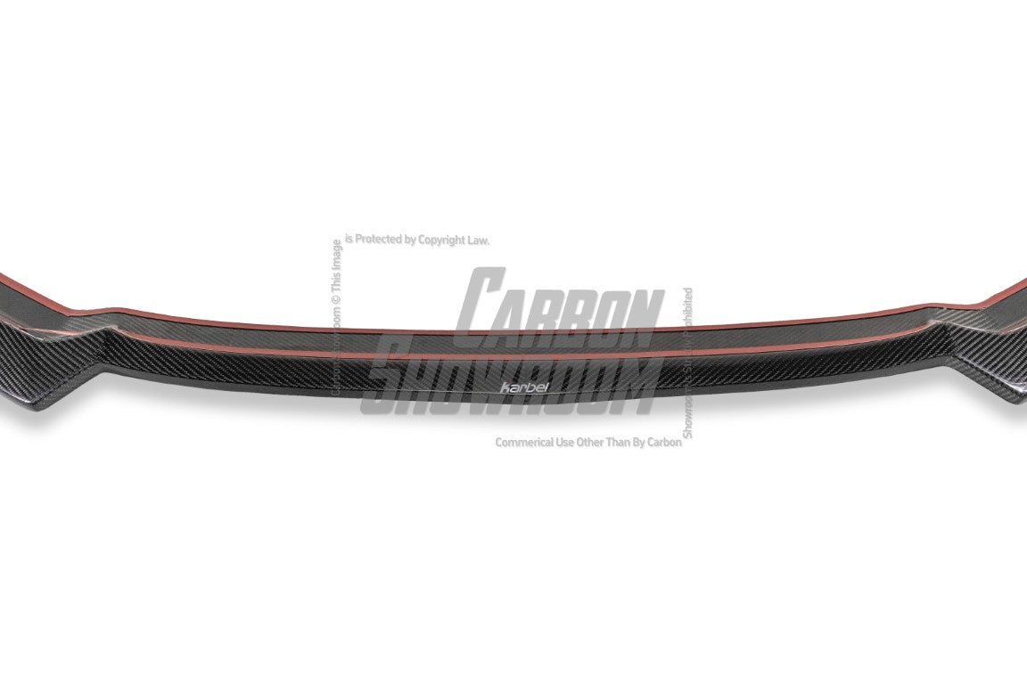 Audi S3 A3 (with S-bumper) 8V.5 2017 2018 2019 2020 with Aftermarket Parts - Front Lip Pre-preg Carbon Fiber from Karbel Carbon