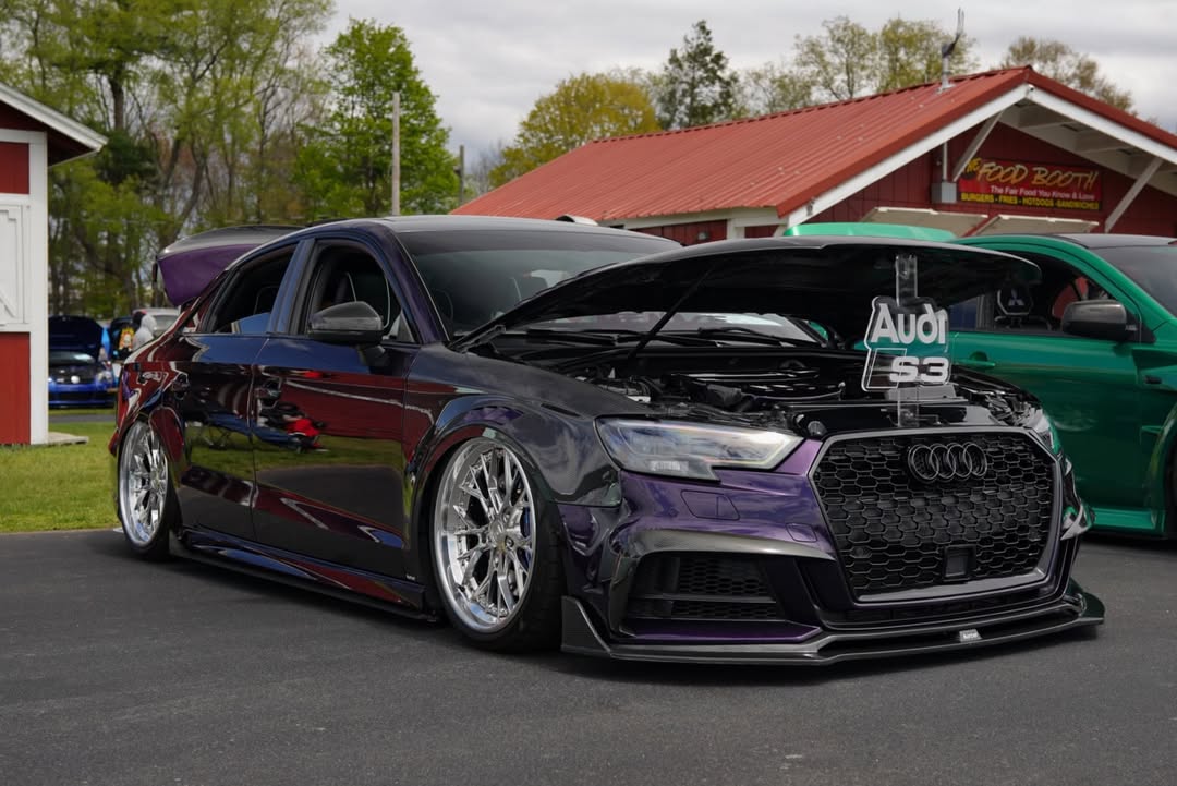 Audi S3 A3 8V.5 2015 2016 2017 2018 2019 2020 & RS3 8V.5 2018 2019 2020 With Aftermarket Parts - Front Fenders Pre-preg Carbon Fiber from Karbel Carbon