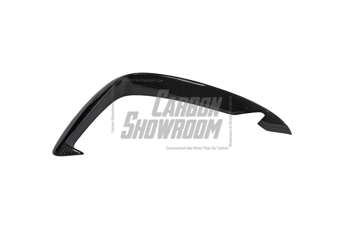 Audi S3 A3 S-line (with s-line bumper) 8V.5 2017 2018 2019 2020 with Aftermarket Parts - Upper Valences Pre-preg Carbon Fiber from Karbel Carbon