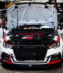 Audi S3 A3 S-line (with s-line bumper) 8V.5 2017 2018 2019 2020 with Aftermarket Parts - Upper Valences Pre-preg Carbon Fiber from Karbel Carbon