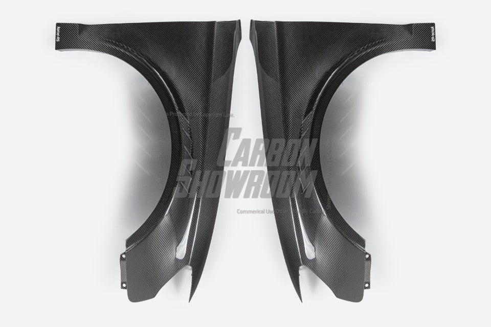 Audi S3 A3 8V.5 2015 2016 2017 2018 2019 2020 & RS3 8V.5 2018 2019 2020 With Aftermarket Parts - Front Fenders Pre-preg Carbon Fiber from Karbel Carbon