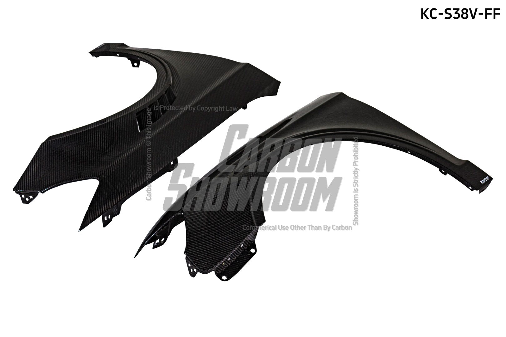 Audi S3 A3 8V.5 2015 2016 2017 2018 2019 2020 & RS3 8V.5 2018 2019 2020 With Aftermarket Parts - Front Fenders Pre-preg Carbon Fiber from Karbel Carbon