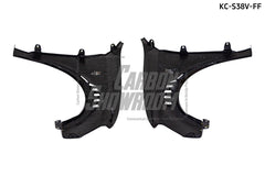 Audi S3 A3 8V.5 2015 2016 2017 2018 2019 2020 & RS3 8V.5 2018 2019 2020 With Aftermarket Parts - Front Fenders Pre-preg Carbon Fiber from Karbel Carbon