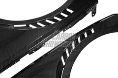 Audi S4 A4 B9 2017 2018 2019 & S4 A4 B9.5 2020 2021 2022 2023 2024 With Aftermarket Parts - Front Fenders Pre-preg Carbon Fiber from Karbel Carbon