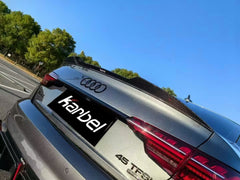 Audi S4 A4 B9 / B9.5 2017 2018 2019 2020 2021 2022 2023 2024 with Aftermarket Parts - Rear Spoiler Pre-preg Carbon Fiber from Karbel Carbon