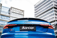 Audi S4 A4 B9 / B9.5 2017 2018 2019 2020 2021 2022 2023 2024 with Aftermarket Parts - Rear Spoiler Pre-preg Carbon Fiber from Karbel Carbon