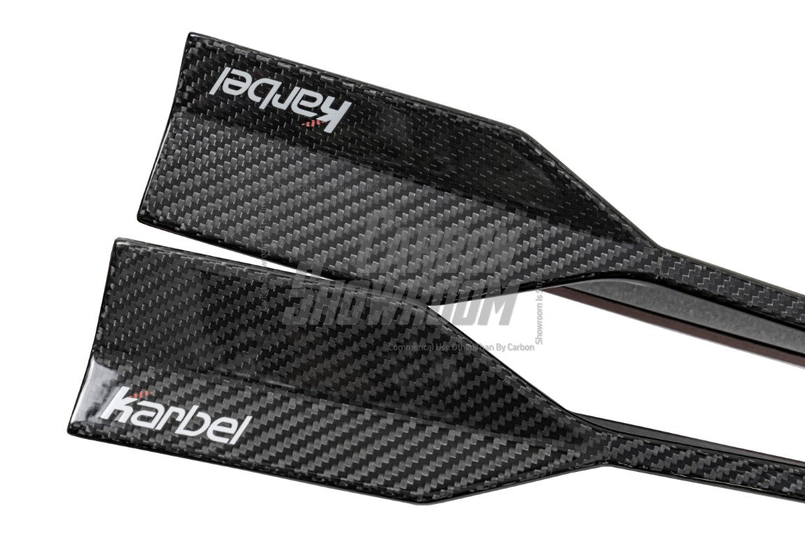 Audi S4 A4 B9 / B9.5 2017 2018 2019 2020 2021 2022 2023 2024 with Aftermarket Parts - V2 Side Skirts Pre-preg Carbon Fiber from Karbel Carbon