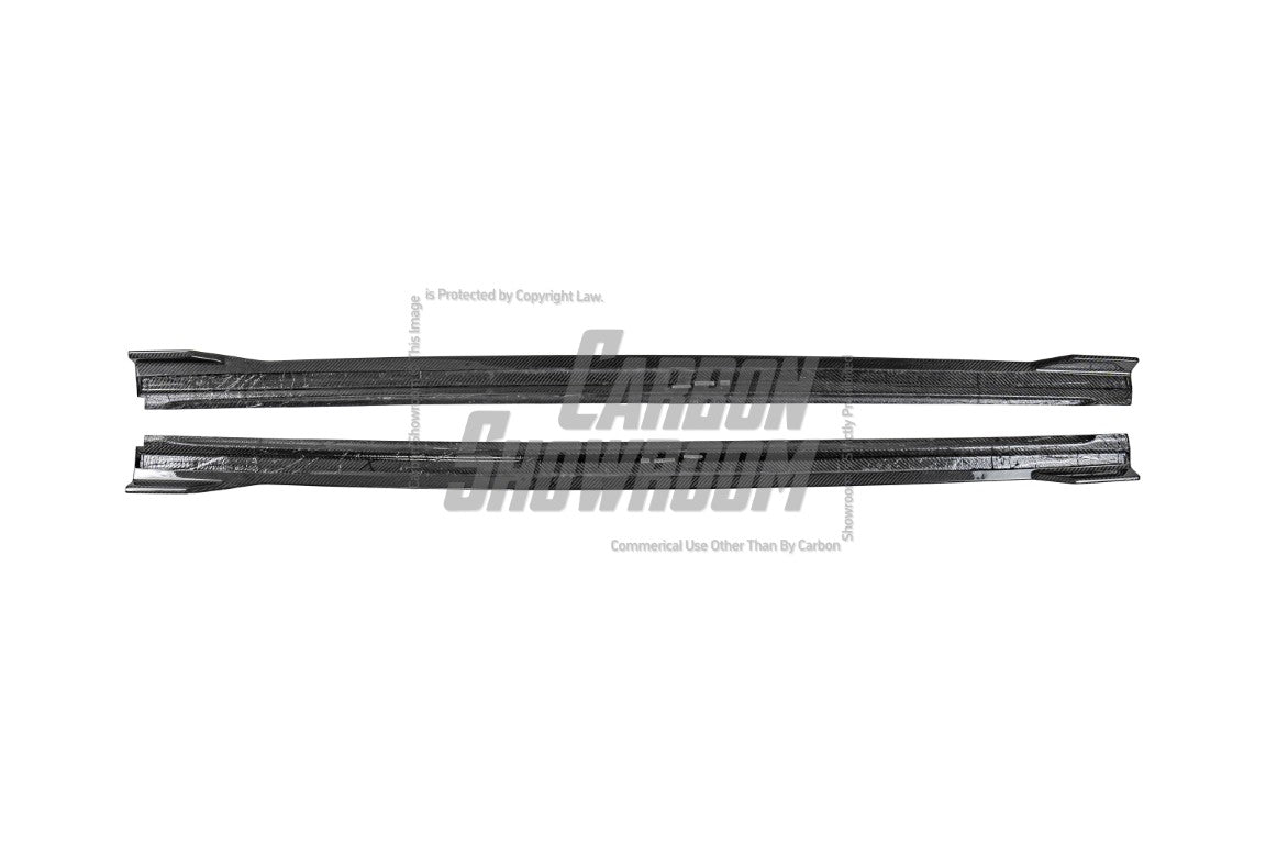 Audi S4 A4 B9 / B9.5 2017 2018 2019 2020 2021 2022 2023 2024 with Aftermarket Parts - V2 Side Skirts Pre-preg Carbon Fiber from Karbel Carbon