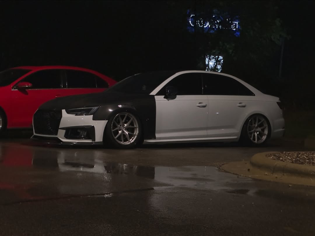 Audi S4 A4 B9 2017 2018 2019 & S4 A4 B9.5 2020 2021 2022 2023 2024 With Aftermarket Parts - Front Fenders Pre-preg Carbon Fiber from Karbel Carbon